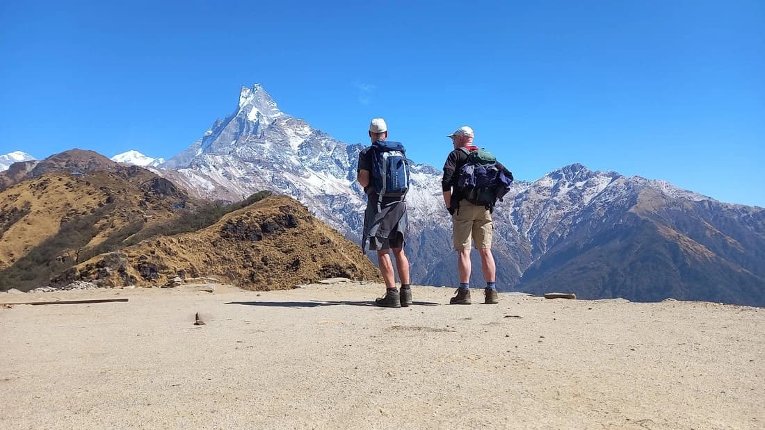 on the way to Mardi Himal Trek
