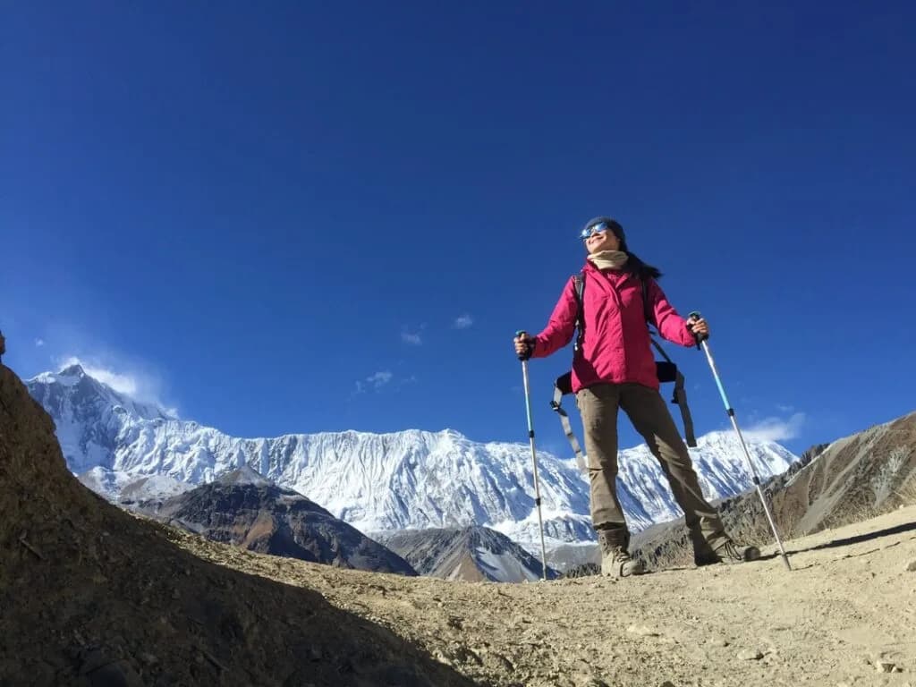 view from the tilicho lake trek
